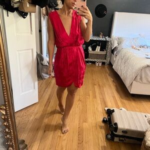 Elegant Red Sleeveless Dress
